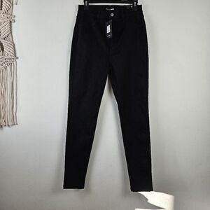 Fashion Nova Black Classic High Waist Skinny Jeans Size 15 NWT